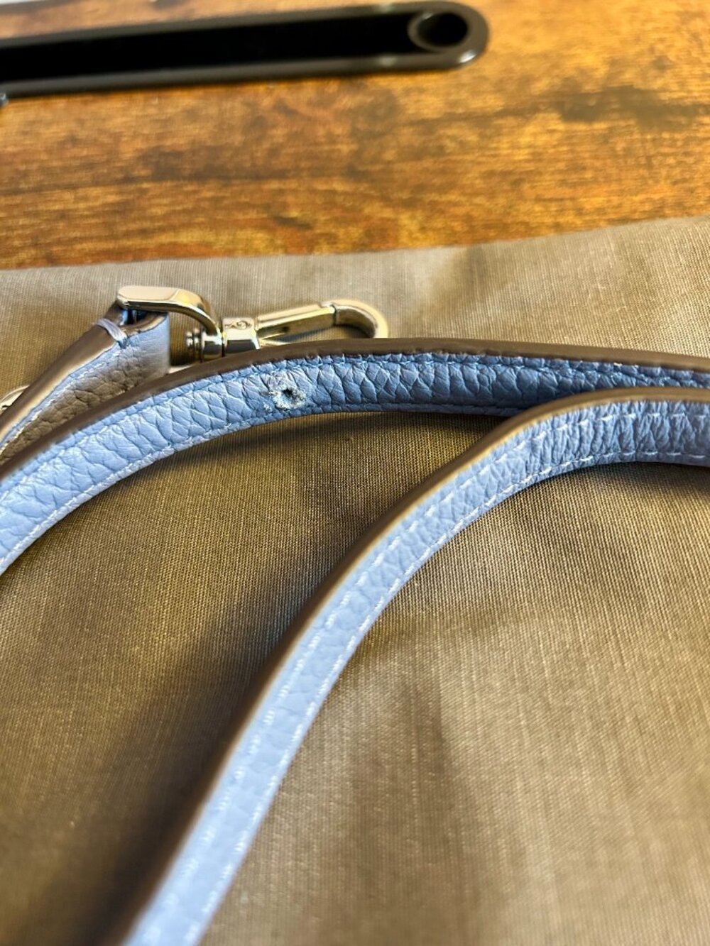 Kate Spade Small Dumpling Satchel in Two Tone Blue - Picture 4 of 10